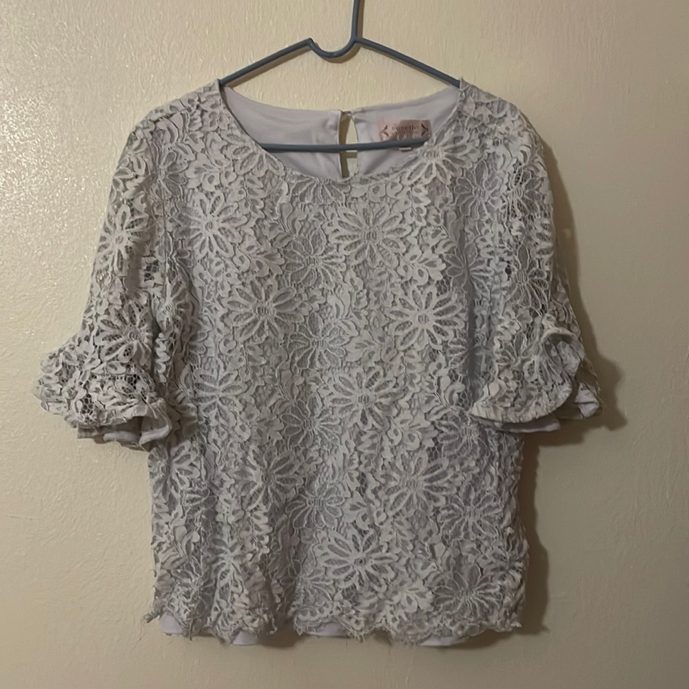 White Crochet Top